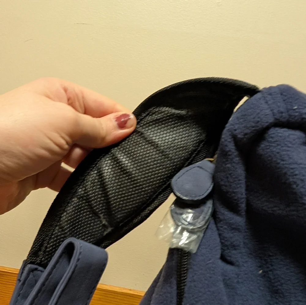 L.L.Bean AmeriBag Healthy Back Bag Fleece Sling Backpack Blue